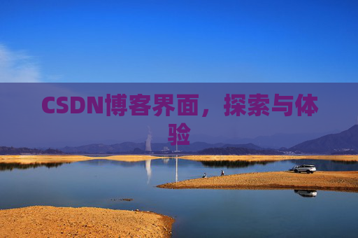 CSDN博客界面，探索与体验